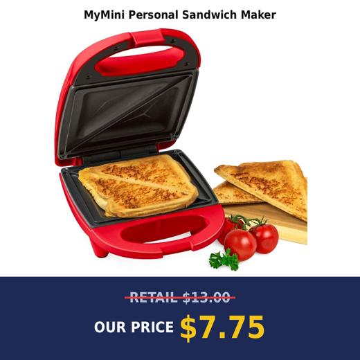 MyMini Personal Sandwich Maker