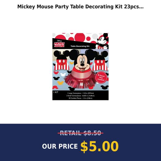 Mickey Mouse Party Table Decorating Kit  23pcs