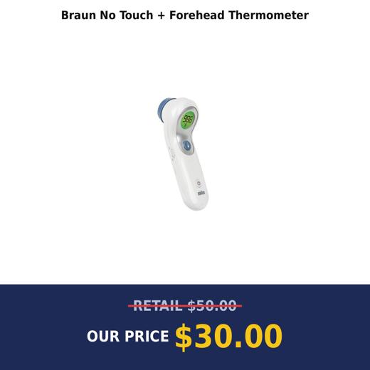 Braun No Touch + Forehead Thermometer