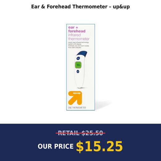 Ear & Forehead Thermometer – up&up
