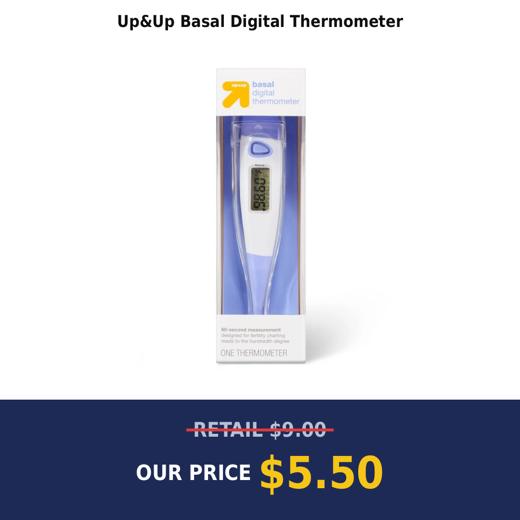 Up&Up Basal Digital Thermometer