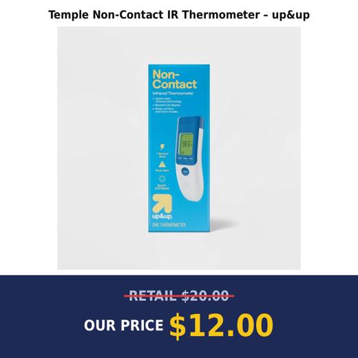 Temple Non-Contact IR Thermometer – up&up