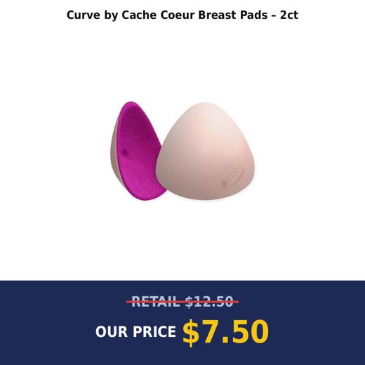 Curve by Cache Coeur Breast Pads – 2ct