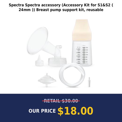 Spectra Spectra accessory (Accessory Kit for S1&S2 ( 24mm )) Breast pump support kit, reusable