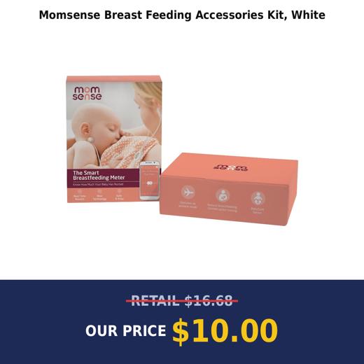 Momsense Breast Feeding Accessories Kit, White