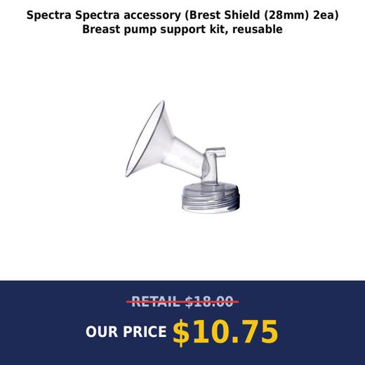 Spectra Spectra accessory (Brest Shield (28mm) 2ea) Breast pump support kit, reusable