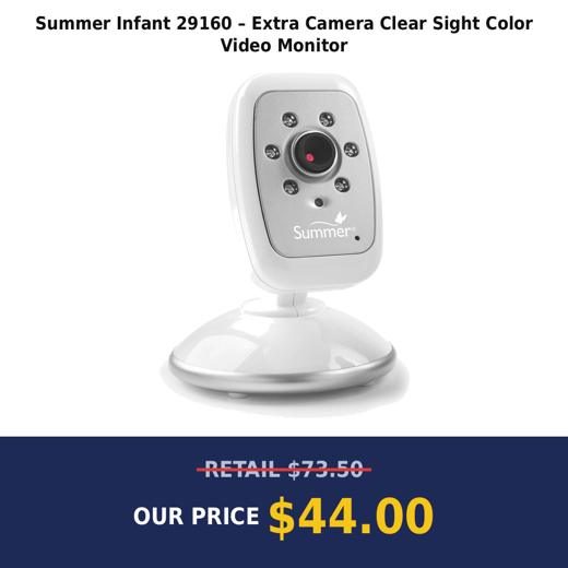 Summer Infant 29160 – Extra Camera Clear Sight Color Video Monitor