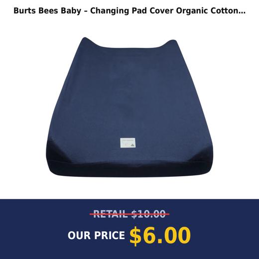 Burts Bees Baby – Changing Pad Cover Organic Cotton