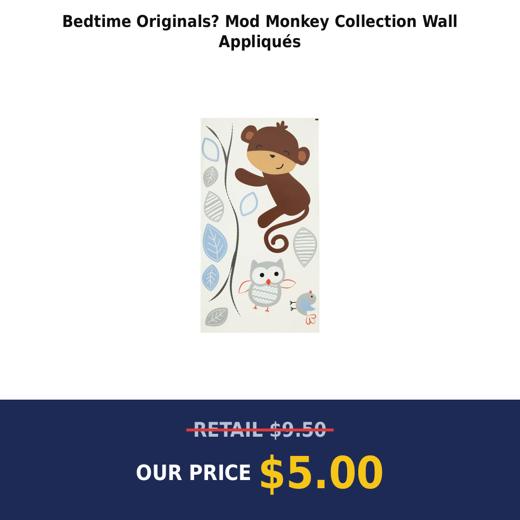 Bedtime Originals? Mod Monkey Collection Wall Appliqués