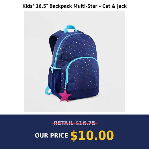 Kids’ 16.5″ Backpack Multi-Star – Cat & Jack