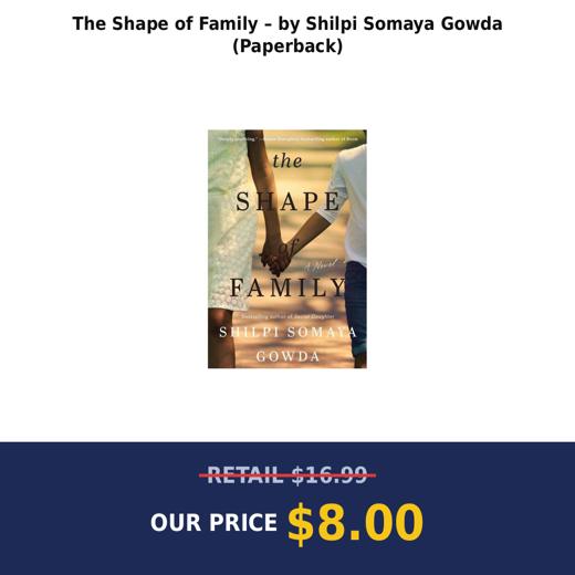 The Shape of Family – by Shilpi Somaya Gowda (Paperback)
