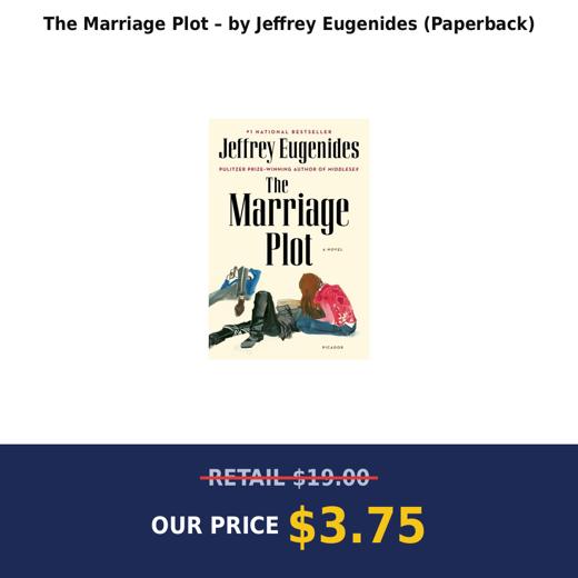 The Marriage Plot – by Jeffrey Eugenides (Paperback)