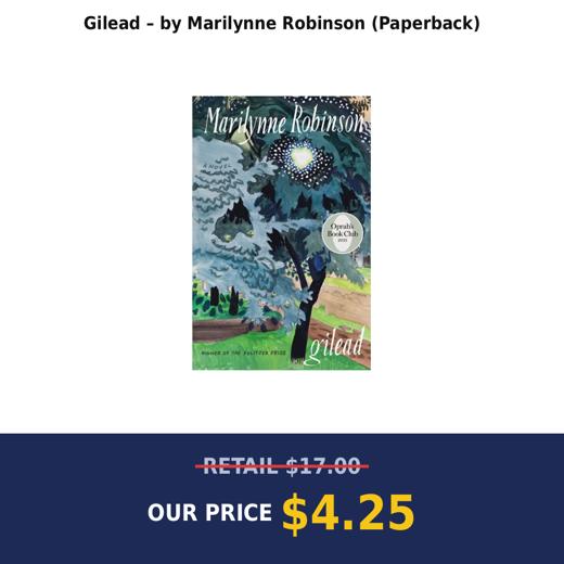 Gilead – by Marilynne Robinson (Paperback)