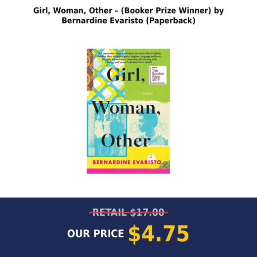 Girl, Woman, Other – (Booker Prize Winner) by Bernardine Evaristo (Paperback)