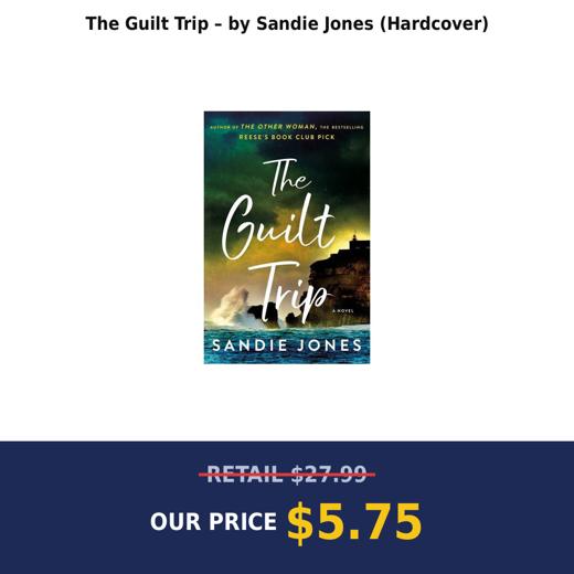 The Guilt Trip – by Sandie Jones (Hardcover)