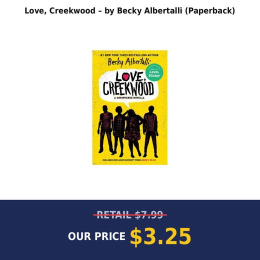 Love, Creekwood – by Becky Albertalli (Paperback)