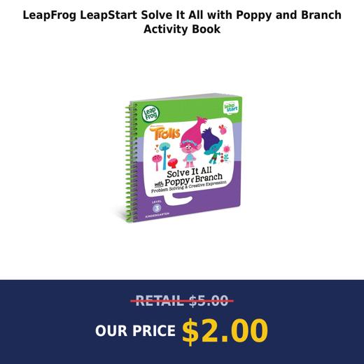 LeapFrog LeapStart Solve It All with Poppy and Branch Activity Book