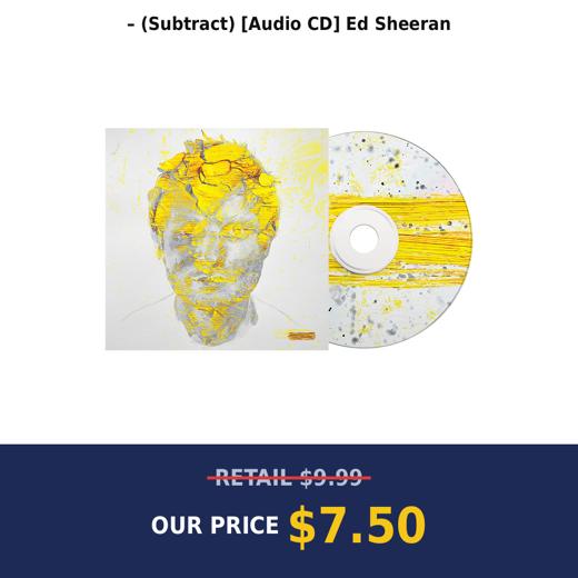– (Subtract) [Audio CD] Ed Sheeran