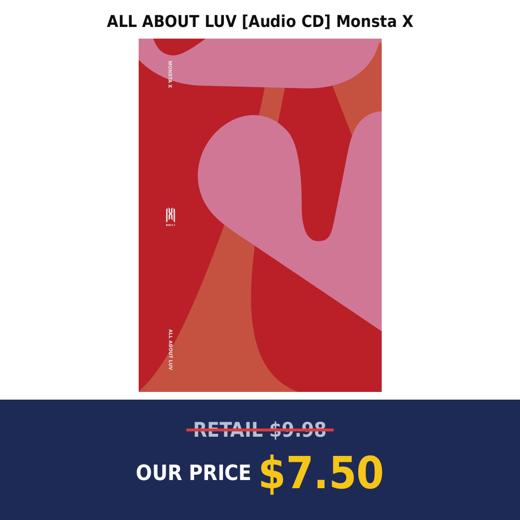 ALL ABOUT LUV [Audio CD] Monsta X