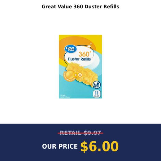 Great Value 360 Duster Refills