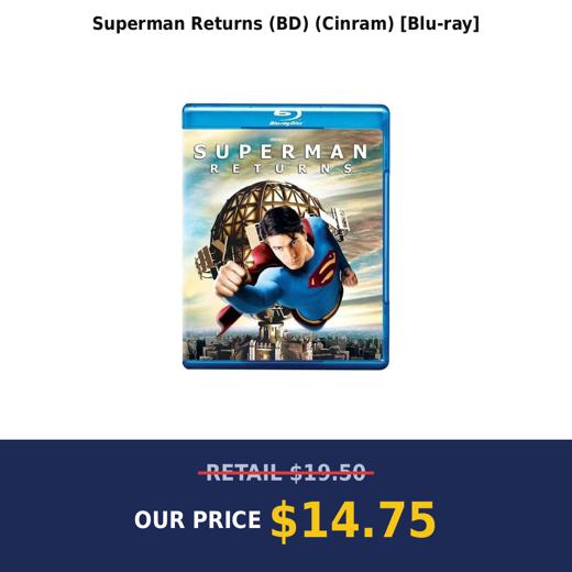 Superman Returns (BD) (Cinram) [Blu-ray]