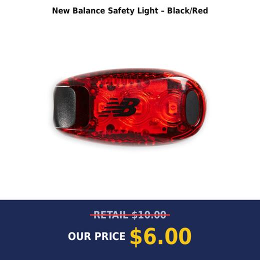 New Balance Safety Light – Black/Red