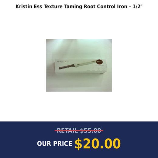 Kristin Ess Texture Taming Root Control Iron – 1/2″
