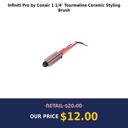 Infiniti Pro by Conair 1 1/4″ Tourmaline Ceramic Styling Brush