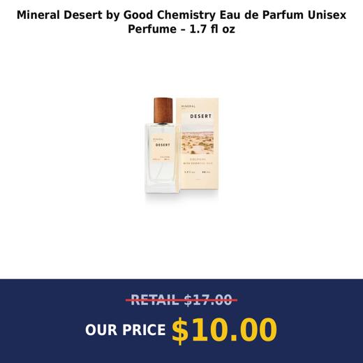 Mineral Desert by Good Chemistry Eau de Parfum Unisex Perfume – 1.7 fl oz