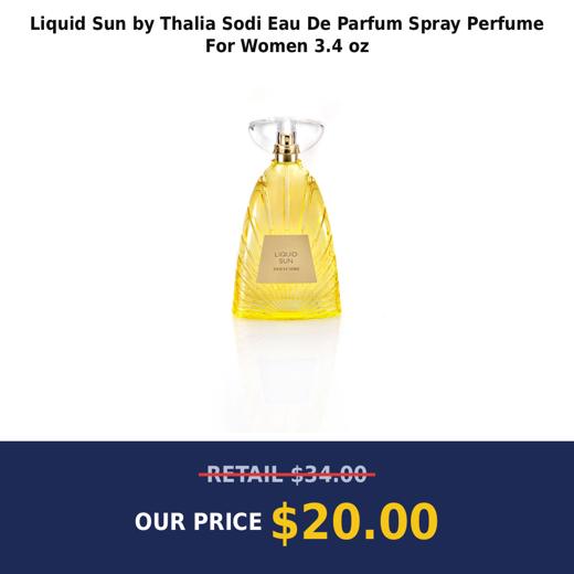 Liquid Sun by Thalia Sodi Eau De Parfum Spray Perfume For Women 3.4 oz