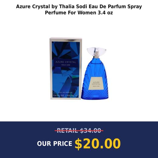 Azure Crystal by Thalia Sodi Eau De Parfum Spray Perfume For Women 3.4 oz