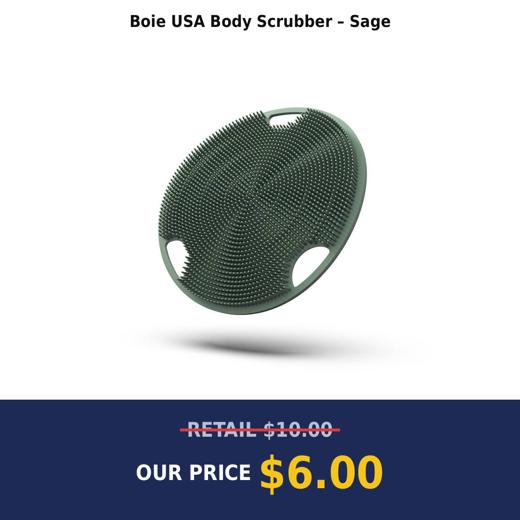 Boie USA Body Scrubber – Sage