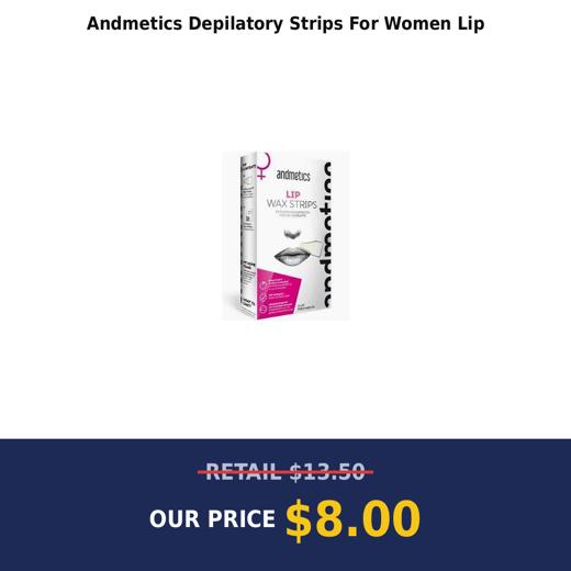 Andmetics Depilatory Strips For Women Lip