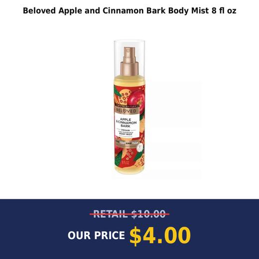 Beloved Apple and Cinnamon Bark Body Mist 8 fl oz