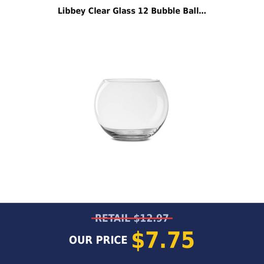 Libbey Clear Glass 12 Bubble Ball