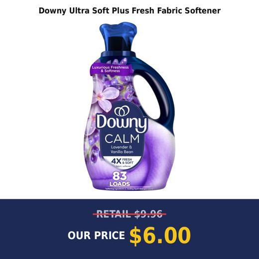 Downy Ultra Soft Plus Fresh Fabric Softener