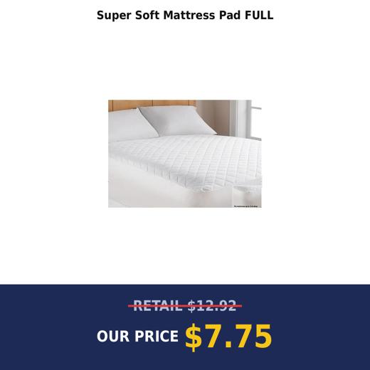 Super Soft Mattress Pad FULL