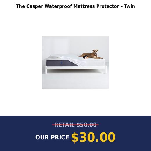 The Casper Waterproof Mattress Protector – Twin