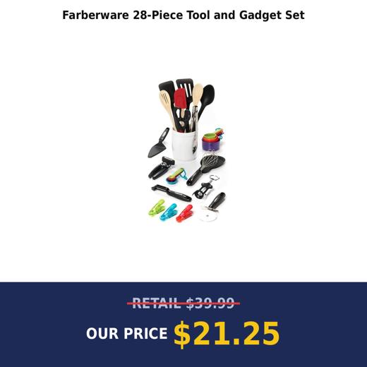 Farberware 28-Piece Tool and Gadget Set