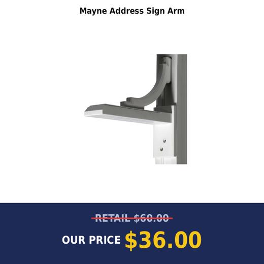 Mayne Address Sign Arm