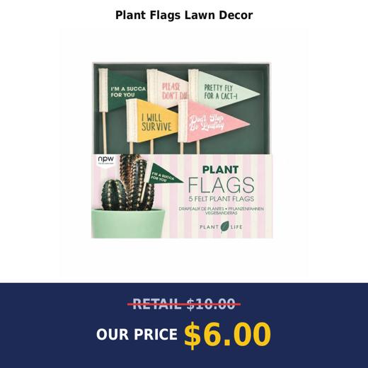 Plant Flags Lawn Decor