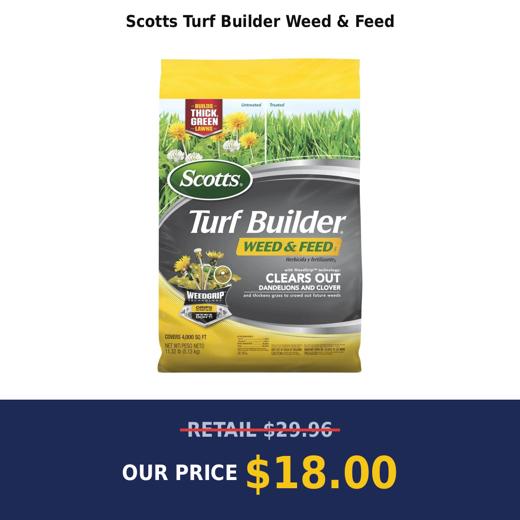 Scotts Turf Builder Weed & Feed