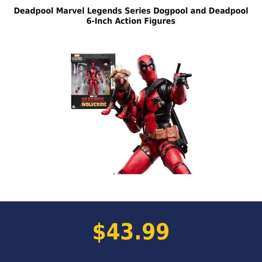 Deadpool Marvel Legends Series Dogpool and Deadpool 6-Inch Action Figures