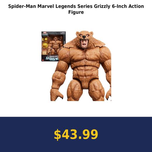Spider-Man Marvel Legends Series Grizzly 6-Inch Action Figure