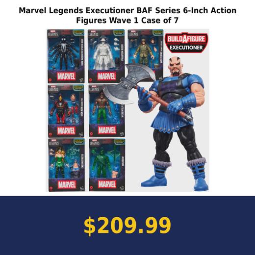 Marvel Legends Executioner BAF Series 6-Inch Action Figures Wave 1 Case of 7
