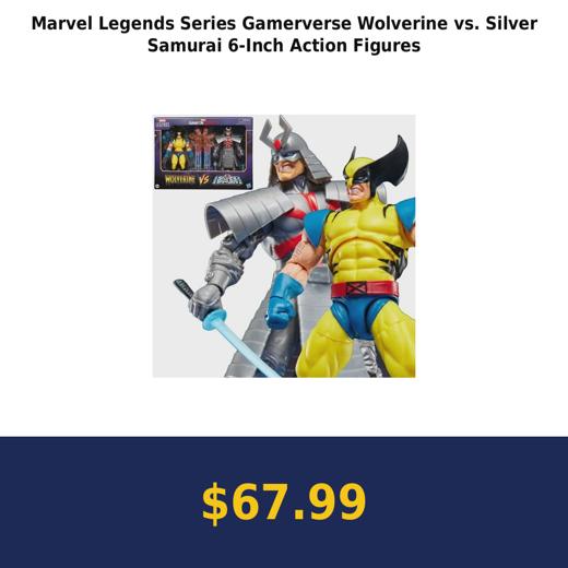 Marvel Legends Series Gamerverse Wolverine vs. Silver Samurai 6-Inch Action Figures