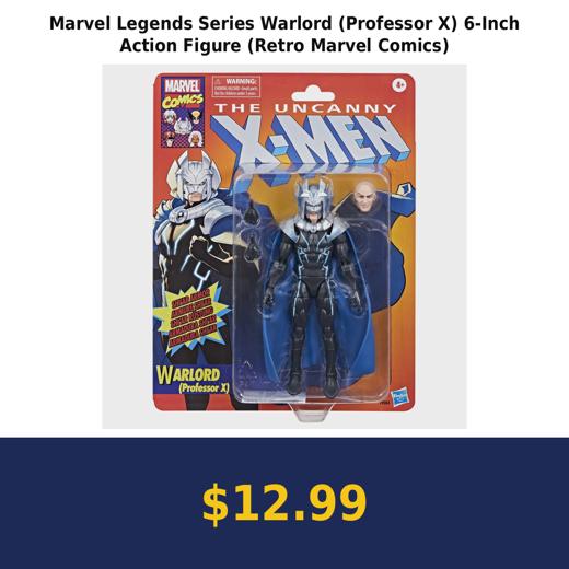 Marvel Legends Series Warlord (Professor X) 6-Inch Action Figure (Retro Marvel Comics)