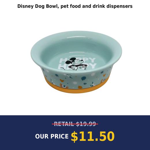 Disney Dog Bowl, pet food and drink dispensers