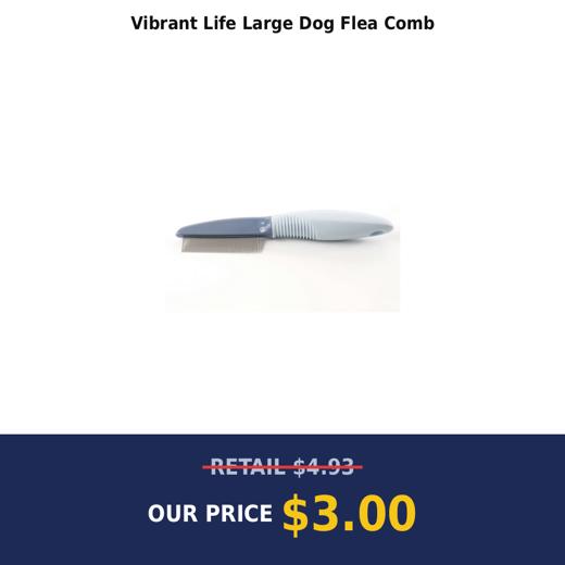 Vibrant Life Large Dog Flea Comb