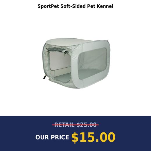 SportPet Soft-Sided Pet Kennel